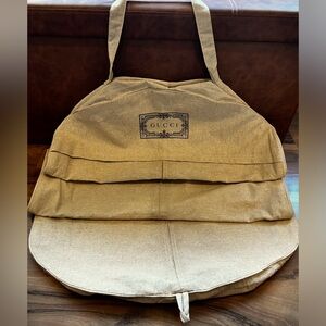 Gucci Travel Garment Jacket Bag Brown Logo Fabric Jacket Suit Coat Cover🤎